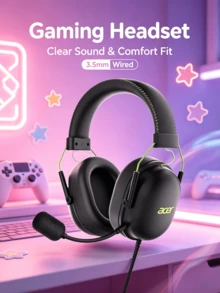 Acer Headset Gaming Berkabel OHW200 dengan USB 7.1, Suara Surround, Mikrofon yang Dapat Dilepas, Headset PC Esports, Khusus untuk Delta Force - View 2