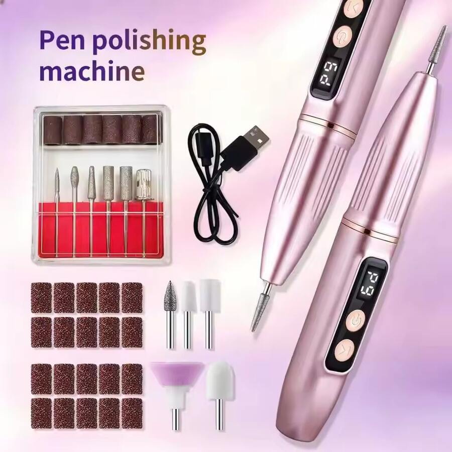 Rechargeable Electric Nail File, Professional Portable Nail Polishing File, Wireless Design, High-Speed Tool Suitable For Salon And Home Use, Great Gift For Women, Battery Capacity: 300mAh - Multicolor - View 1