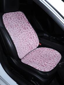 Car Seat Cushion, Plush Leopard Print Non-Slip Warm Seat Pad, Suitable For All Seasons - Leopard - View 3