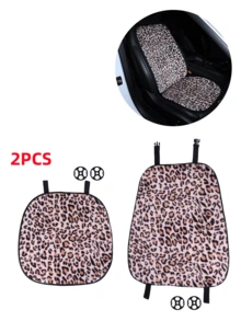 Car Seat Cushion, Plush Leopard Print Non-Slip Warm Seat Pad, Suitable For All Seasons - Leopard - View 13