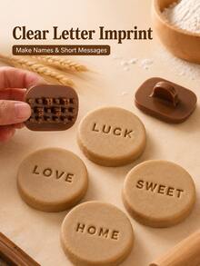 DIY Movable Mini Digital Symbol & Letter Stamp Set, Letter & Number Molds, Suitable For Polymer Clay, Air Dry Clay And Stone Clay Modeling, Reusable Small Imprint Stamps, Suitable For Handmade Jewelry, Keychains, Gift Tags, Craft Projects, Cute Clay Tool Supplies - Multicolor - View 7