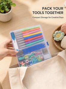 52pcs Crochet Hook Set With Storage Box, 16 Sizes Ergonomic Soft Grip Crochet Hooks, Complete Beginner Crochet Kit For DIY Knitting, Yarn Crafts, Pet Clothes, Socks And Handmade Projects - 52-piece Crochet DIY Kit With Storage Box - View 10