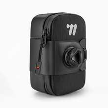 Bicycle Tail Bag With Knob Lock, Mountain Bike Road Bike Quick Release Saddle Bag, Portable Compact Storage Bag - Black - View 8
