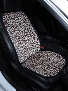 Car Seat Cushion, Plush Leopard Print Non-Slip Warm Seat Pad, Suitable For All Seasons - Leopard - View 7