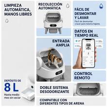 Self-Cleaning Automatic Cat Litter Box With App Monitoring, Open Design, 8L Capacity, Low Noise 45dB, And Washable Parts - US B Type Plug(110-127V) - View 2