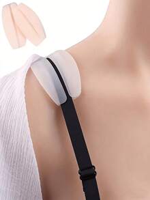2pcs Non-Slip Shoulder Strap Pads, Bra Anti-Slip Pads, Fixed Shoulder Pads, Bra Anti-Slip Strap Stabilizer, Bra Anti-Slip Fixer, Multi-Color Seamless Non-Slip Shoulder Pads, Summer Essential, Made Of Soft Skin-Friendly Silicone Material, Relieve Pressure, Anti-Slip, Not Easy To Fall Off, Suitable For Travel - Multi-color - View 9