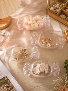 (Reusable Packaging Box) Candy-Shaped Transparent Plastic Dessert Box With Lid, Clear Individual Mousse Cake Container, Wedding Birthday Party Favor Snack Packaging - Multicolor - View 5