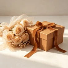 5/8 Inch Velvet Ribbon, 2 Yards Long, Single-Sided Velvet Satin Ribbon, Perfect For Christmas Tree Decoration, Gift Wrapping, Bouquets, Wedding Decor And DIY Crafts, Brown - Brown - View 6