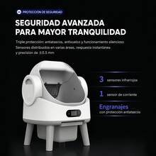 Self-Cleaning Automatic Cat Litter Box With App Monitoring, Open Design, 8L Capacity, Low Noise 45dB, And Washable Parts - US B Type Plug(110-127V) - View 4