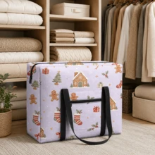 1pc Christmas Multi-Function Foldable Travel Organizer Bag, Shoulder Bag, Hand Luggage Bag, Trolley Bag, Large Capacity Portable Travel Storage Bag - View 20