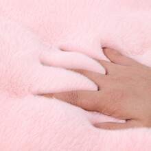 Soft Fluffy Rug Baby Pink Area Round Rug,For Bedroom,Living Room,Study,Office,Washable & Non-Slip,Cute Rug,Living Room Rug,Bedroom Rugs,Bedside Rug,Faux Fur Rug,Decorative Rug,Faux Fur Rug,Bedroom Decor,Winter Decoration,Autumn Home Decor,Room Decor - Baby Pink - View 6