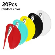3/5/7/9/13/16/20Pcs Envelope Opener, Plastic Mini Letter Opener, Envelope Opening Knife, Paper Cutter, Utility Knife, Rope Cutter, Box Opener, Pet Knot Cutter, Random Color - Multicolor - View 16