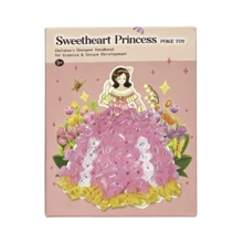 1PC Princess Punch-Out Quiet Book DIY Handmade Toy Educational Creative Gift Dress-Up Craft Material Kit For Girls - Multicolor - View 8