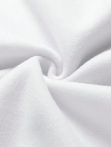 Men's Plus Size Crew Neck Long Sleeve Pullover Sweatshirt - White - View 4