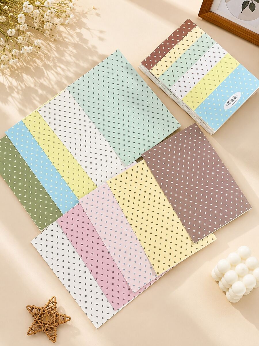 100 Sheets Dot Grid Double-Sided Paper, Scrapbook Tear-Off Paper, Student Message Notebook, Notebook Refill Pages, Loose-Leaf Inserts, Stationery Decorative Paper, Scrapbook Decorative Paper - A - View 1