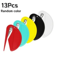 3/5/7/9/13/16/20Pcs Envelope Opener, Plastic Mini Letter Opener, Envelope Opening Knife, Paper Cutter, Utility Knife, Rope Cutter, Box Opener, Pet Knot Cutter, Random Color - Multicolor - View 14
