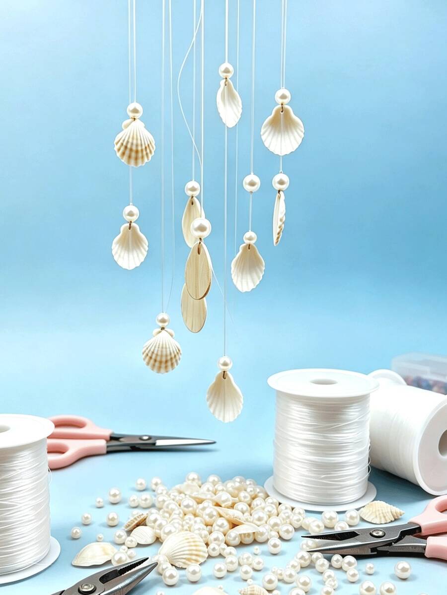 Beaded Fishing Line, Single Roll, 0.2mm-0.6mm 5 Diameter Options, Transparent Invisible Non-Elastic, Suitable For Jewelry Bracelets, Necklaces, Handmade Hanging Decorations, Holiday Decor And Other Beaded DIY Crafts - Fishing Line - View 1