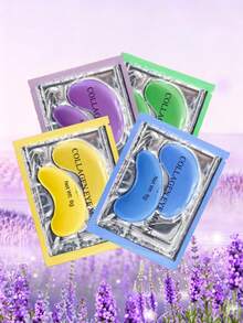 10Packs Reusable Silicone Under‑Eye Patches, Soft Flexible Non‑Disposable Eye Mask Pads, 4‑Color Optional Silicone Eye Accessories, Practical Beauty Auxiliary Pads For Makeup Application - Multicolor - View 2