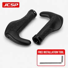 JCSP Ergonomic Camouflage Bicycle Handlebar Grips With Integrated Bar Ends, Non-Slip Rubber Palm Support, Aluminum Lock Design For Mountain Bikes, Commuter Bikes And Touring Bikes, 1 Pair With Installation Tools - Multicolor - View 12