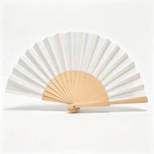 2pcs Halloween Orange Spider Web Spider Print Wooden Folding Fan, Holiday Party Costume Handheld Cooling Decorative Folding Fan - Multicolor - View 9