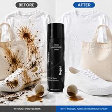 Polodu Nano Waterproof Spray 300ml - Impermeabilizante para Zapatos y Ropa, Repelente al Agua y Antimanchas, Protector de Calzado, Tela, Cuero y Gamuza, Larga Duración, Fácil de Aplicar, Ideal para Lluvia y Uso Diario - A - Ver 1