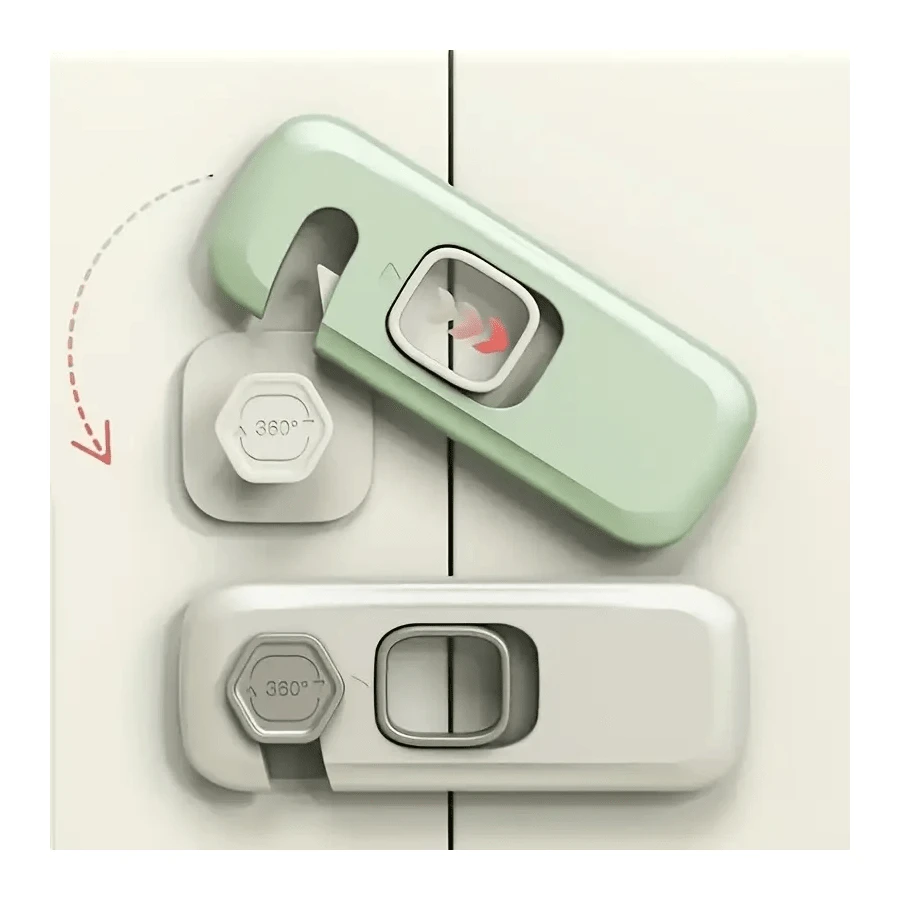 Baby Cabinet Locks & Straps - The Rice/green Color Will Be Sent at Random. - View 1