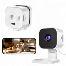 720P Indoor WiFi Security Camera, 100° Wide Angle, Infrared Night Vision, Motion Alert And Two-Way Audio - View 10
