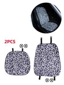 Car Seat Cushion, Plush Leopard Print Non-Slip Warm Seat Pad, Suitable For All Seasons - Leopard - View 18