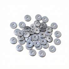50Pcs Stainless Steel 4/5/6/8/10mm Flat Round Loose Spacer Beads For DIY Jewelry Necklace Bracelets Making Accessories - Spacer - View 6