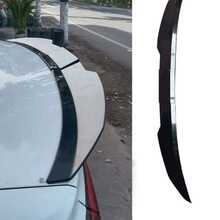 3pcs Set Glossy Black ABS Pneumatic Lip, Car Trunk High Kick Ducktail Spoiler, Adjustable Rear Spoiler, Enhances Handling And Style - A - View 5