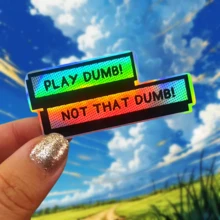 Play Dumb! Not That Dumb! - Use It To Set Boundaries And Let Others Know Not To Mistake Your Kindness For Stupidity, Waterproof Vinyl Sticker - Durable Smooth Surface, Self-Adhesive Bumper Sticker, Suitable For Cars, Windows, Laptops, Trucks, Water Bottles - Multi-Purpose Durable Design, Car Sticker - Vinyl - View 1