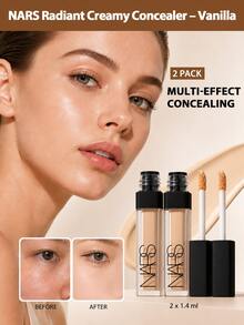 NARS Mini 亮采遮瑕霜 1.4ml #Vanilla，中度可疊加遮瑕力、持久提亮遮瑕膏，旅行裝 - #Vanilla 香草遮瑕 1.4ml*2支 - 查看 1