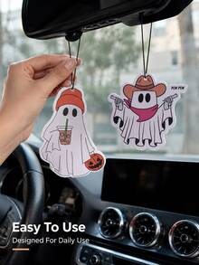 Halloween Ghost Pendant Car Air Freshener - Multicolor - View 3