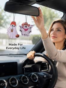 Halloween Ghost Pendant Car Air Freshener - Multicolor - View 2
