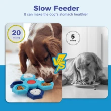 1pc Dog Puzzle Toy, Multi-Layer Rotating Slow Feeder Dispenser, IQ Training Foraging Game Interactive Enrichment Toy, Suitable For Small, Medium And Large Dogs - Multicolor - View 3