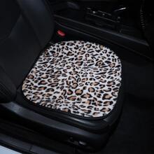 Car Seat Cushion, Plush Leopard Print Non-Slip Warm Seat Pad, Suitable For All Seasons - Leopard - View 8