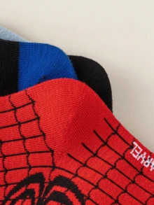 Disney 1/5/10 Pairs Kids Mid-Calf Socks Boys Cartoon Comfortable Breathable Short Socks Perfect As Boys Gift For School Wear And Easter Gift New Spring/Summer - Multicolor - View 10