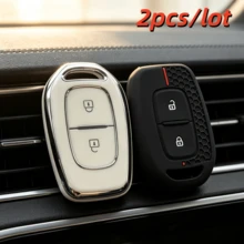 2PCS Durable Key Case Cover For Renault Kwid Traffic Symbol For Dacia Sandero Logan Duster 2016 2017 2018 Smart Key Shell Protector - Multicolor - View 8