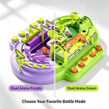 2 Player Marble Racing Board Game, Educational Marble Launcher Toy Suitable For Children Aged 3-14, Ideal Birthday And Holiday Gift For Christmas, Halloween And Easter - Mauve Purple - View 5