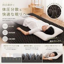 マットレス シングル セミダブル ダブル 三つ折り 折りたたみ 高反発 25D 210N 凹凸設計 10cm マットレス 高密度 マットレス ボリューム 底付き感なし 敷布団 快適な寝心地 洗えるカバー ブラック ラテ グレー 送料無料 - ラテカラー - チェックする 6