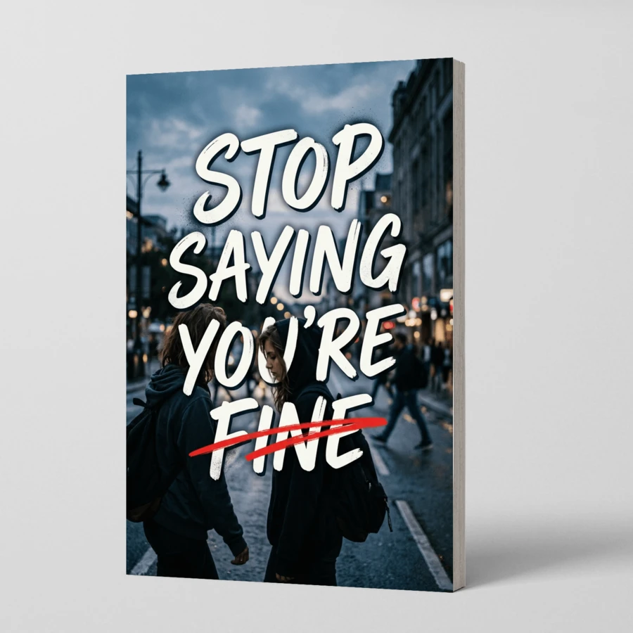 Stop Saying You're Fine, Practical Self-Help Guide For People , Emotional Honesty, Healthy Boundaries, Self-Worth, Confidence & Communication Skills, Personal Growth Reading For Adults & Young Adults - Self-worth & Healthy Boundaries - View 1