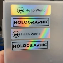 2 Roll 12*40mm Holographic Label Sticker For Marklife P15 P12 P11 D30 Q30S Label Printer Waterproof Self-Adhesive Thermal Paper - A - View 6