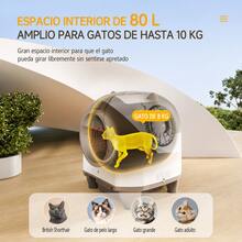 Self-Cleaning Automatic Cat Litter Box With App Monitoring, Open Design, 8L Capacity, Low Noise 45dB, And Washable Parts - Grey - View 10