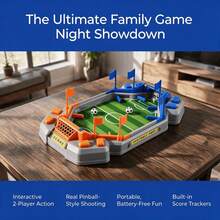 Mini Desktop Football Game With Manual Scorekeeper, Indoor Sports Toy For Kids Aged 3-12, Ideal Birthday And Family Party Gift - Blue - View 8