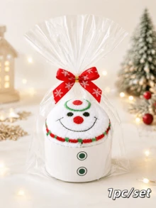 1pc Christmas Towel Gift - Unique Party Favor, Thoughtful Holiday Present, Cute Soft Towel - Essential Item For Unforgettable Christmas Party Celebration - Multicolor - View 9