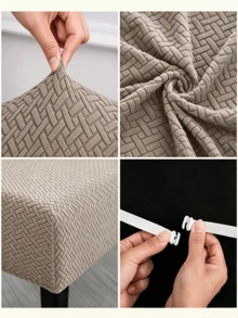 Sarung Bangku Jacquard Berbentuk T, Cocok untuk Bangku Sepatu di Pintu Masuk atau Pelindung Bangku Piano, Hanya Sarung (Tanpa Bantalan), Dapat Dilepas, Dapat Dicuci dengan Mesin, Dengan Bukaan Elastis - MultiWarna - View 4