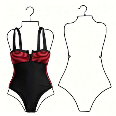 Gantungan Baju Renang Lipat dari Logam, Untuk Menyimpan Baju Renang, Bikini, dan Pakaian Dalam, Untuk Mengatur Lemari, Penyimpanan Pakaian Renang Liburan Pantai Musim Panas, Desain Tahan Lama dan Hemat Ruang, Cocok untuk Kamar Mandi, Kamar Tidur, Lemari, dan Pajangan Toko Ritel