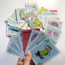 2026 Russian Version Stinky Socks Card Game | Multiplayer Fun, 15 Minutes Of Non-Stop Laughter, No Dull Moment, Easy To Learn, Holiday Party Game Night, Card Paper Material - Multicolor - View 3