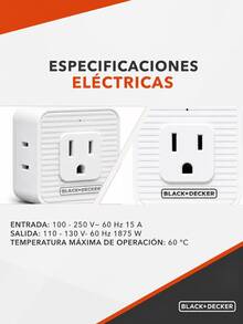black & decker Adapters & Multi-Outlets - White - View 9