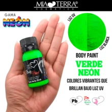 MIA TERRA COSMETICS PACKAGE OF 6 PIECES NEON WATER-BASED LIQUID BODY PAINT - Multicolor - View 9